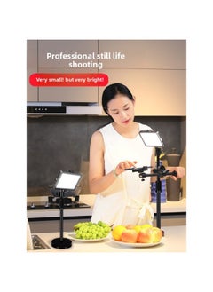 General Fill Light Photography Live Broadcast Small Desktop Food Lighting Portable Live Studio Photography Soft Light Square Light Shooting-Light Source Color:Anchor Recommend 【rgb Large Panel Square Light】  - Image 3
