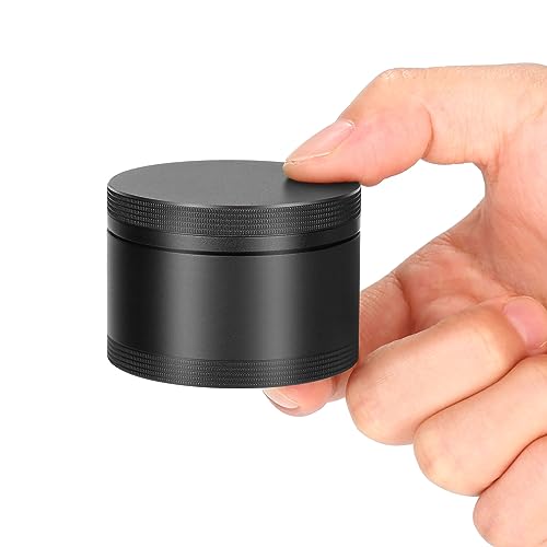 SOBAHIDO Portable Metal Pill Case, Single Waterproof Daily Pill Box for Travel, Pill Container, Aluminium Alloy Round Pill Box Organizer Pill Holder for Medicine Vitamin Fish Oils Big Size - Image 1