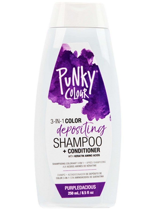 Punky Colour 3In1 Color Depositing Hair Cleanser & Conditioner 8.5 Fl Oz. (Purpledacious) - Image 1