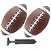 ABAJI Toy Football 2PCS 6 inch Small Mini Ball for Kid Toddler Soft Rubber Come with Pump Needle Boys Girls Gift Party Decor - Image 2
