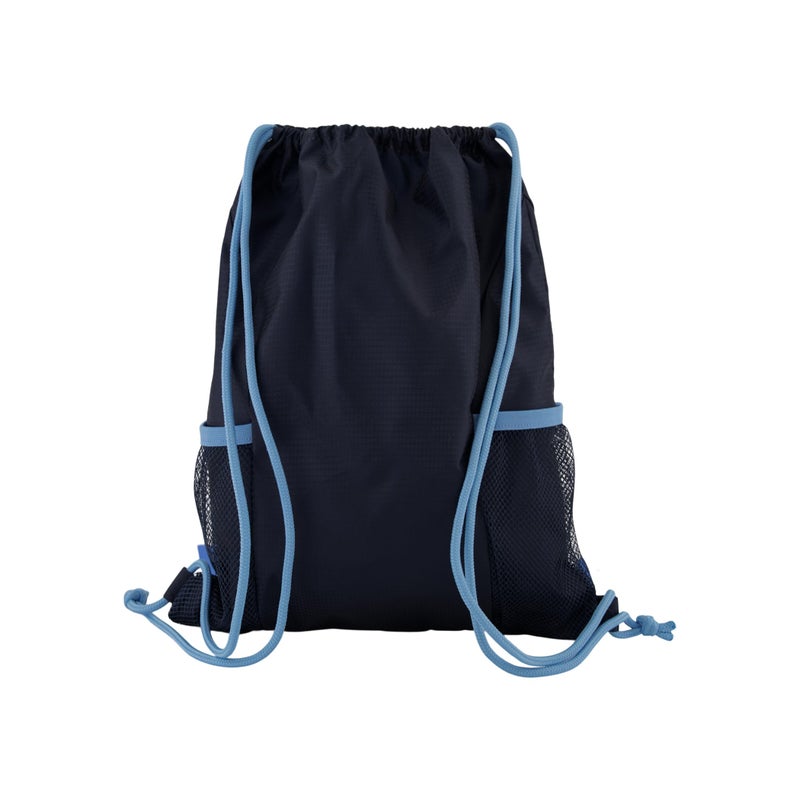 Messi Boys Lifestyle Drawstring Bag, Front & Water Bottle Pocket, Dark Blue - Image 2