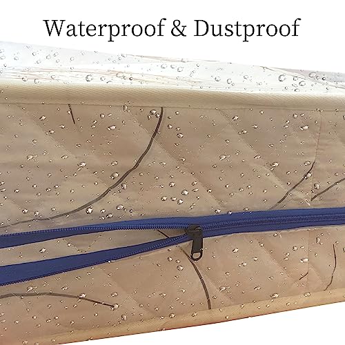JUNESHE Twin Mattress Bag for Moving and Storage Cover -5 Mil Zipper Plastic Waterproof Mattress Storage Bag,77x41x14 inches,1 Pack - Image 4