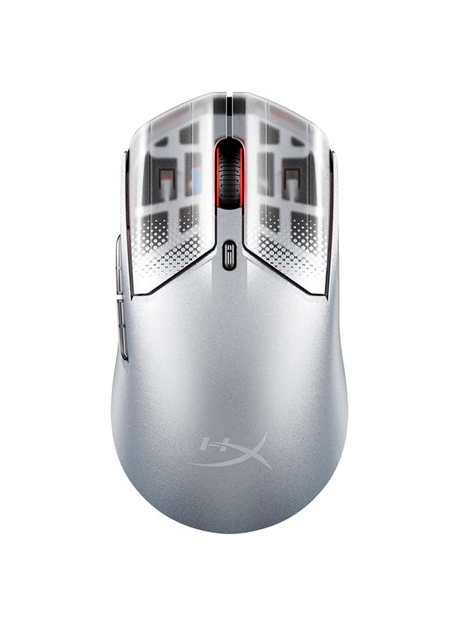HyperX Pulsefire Haste 2 S – Wireless Gaming Mouse for PC – 64g, Magnesium Alloy Shell, Rechargeable li-ion Battery, 26K Sensor, Dual Wireless, Glass Skates - Silver I 9B002AA - Image 2
