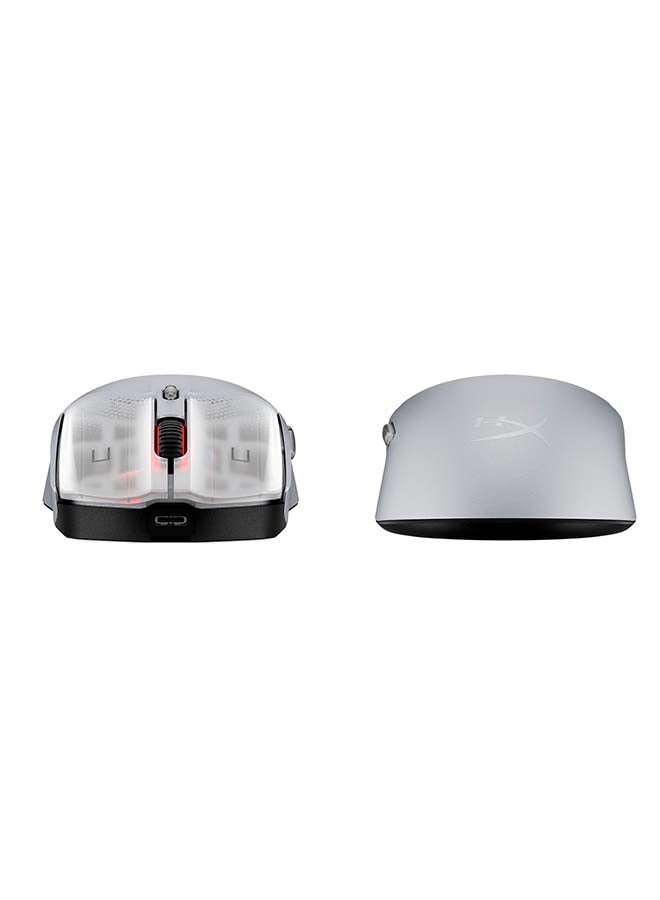 HyperX Pulsefire Haste 2 S – Wireless Gaming Mouse for PC – 64g, Magnesium Alloy Shell, Rechargeable li-ion Battery, 26K Sensor, Dual Wireless, Glass Skates - Silver I 9B002AA - Image 5