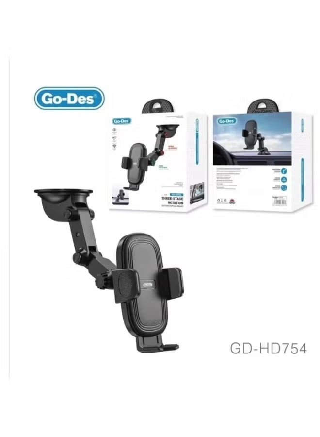 GO-DES Car Holde Suction Cup Phone GD-HD754 - Image 2