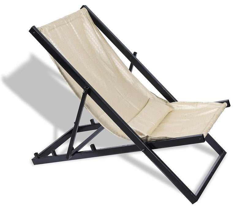Ventuos Metal Body Super Strong Folding RestRelax Outdoor and Indoor Chair