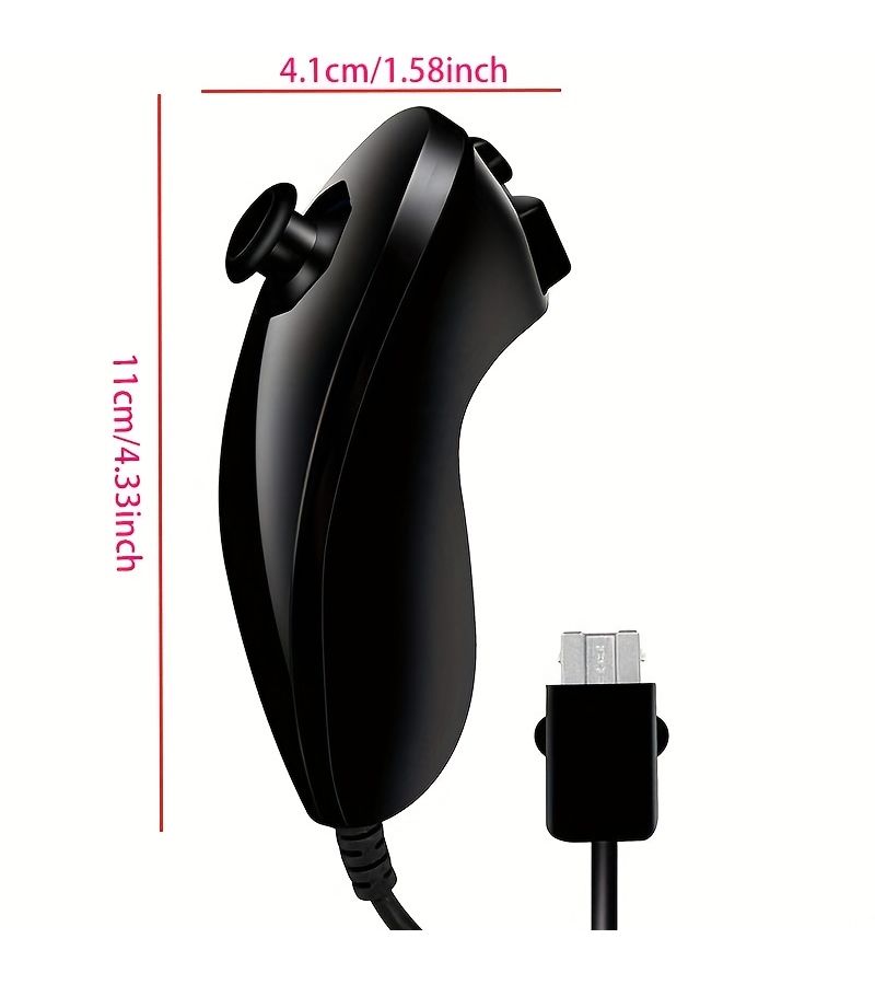 Wii U Wii Left Controller Black Compatible Replacement - Image 3