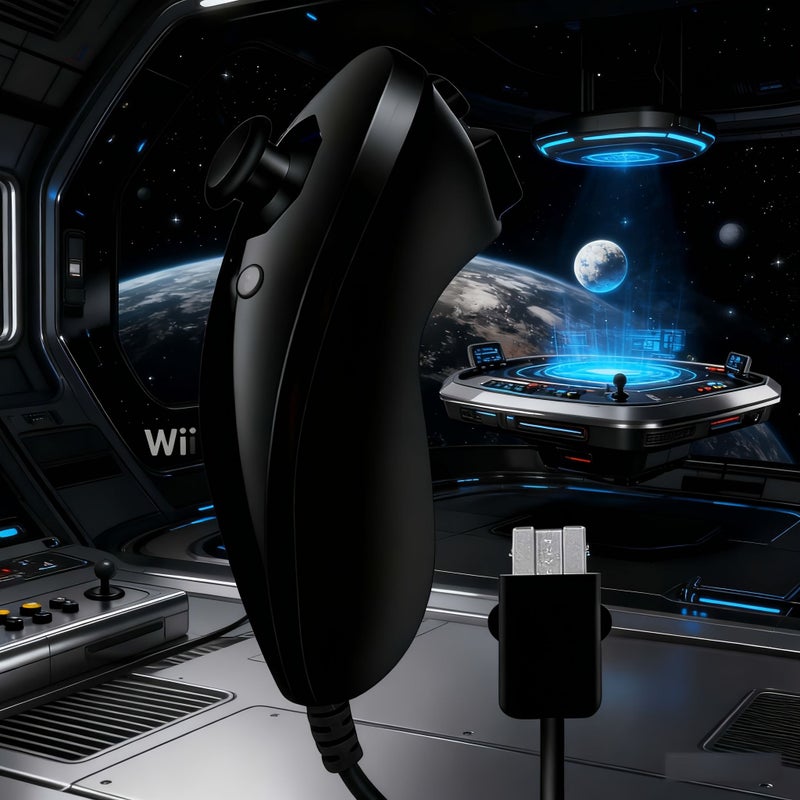 Wii U Wii Left Controller Black Compatible Replacement - Image 5