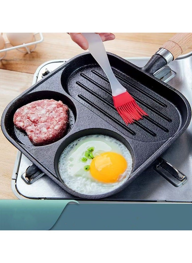 General 3-in-1 cast iron omelette skillet steak frying pan egg hamburger breakfast pan  - Image 3