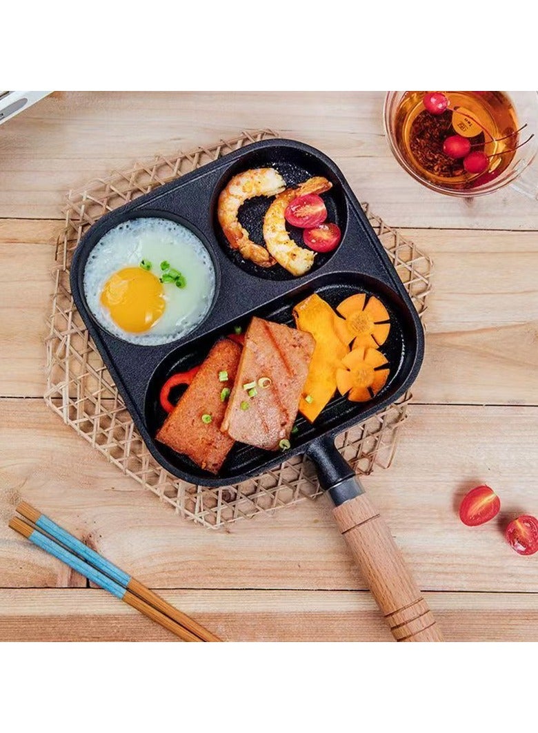 General 3-in-1 cast iron omelette skillet steak frying pan egg hamburger breakfast pan  - Image 1