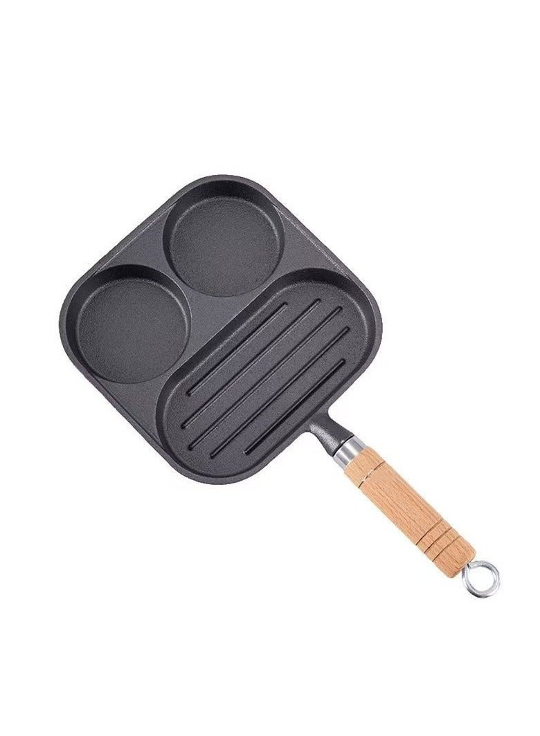 General 3-in-1 cast iron omelette skillet steak frying pan egg hamburger breakfast pan  - Image 2