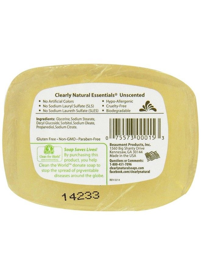 Clearly Natural Glycerin Bar Soap Unscented4 Ounce (Pack Of 6)  - Image 3