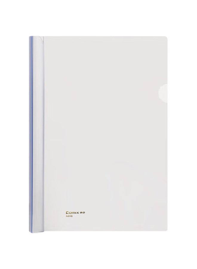 Comix 10-Pack Large Capacity Clip File Folder With 200-Sheet Capacity, Pull Rod, Transparent Pull Rod File Folder, Office Stationery A868 - Image 3