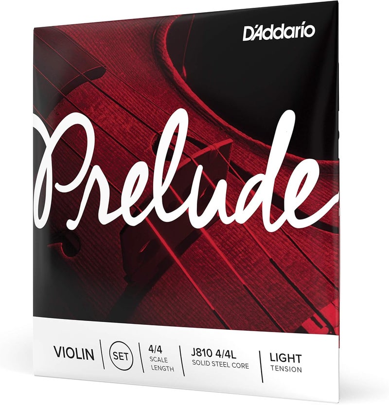 د'اداريو مجموعة أوتار كمان D'Addario Prelude، مقياس 4/4، شد خفيف - Image 1