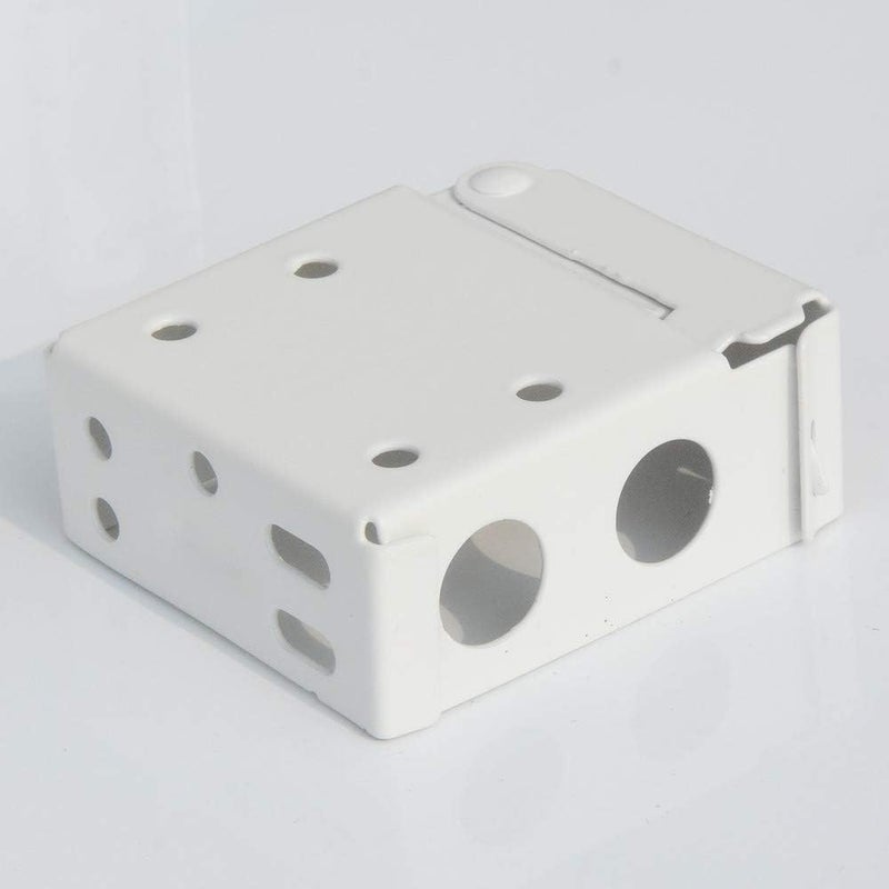 Cutelec 2pcs Box Mounting Bracket for High Profile Blinds 2inch White Color Window Blinds Headrail Holder Bracket - Image 3