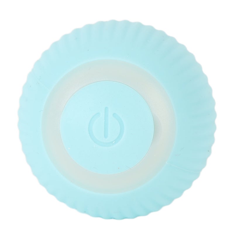 Funny Cat Ball Electric Silicone Automatic Rotating Smart Interactive Cat Toys Ball Blue - Image 2