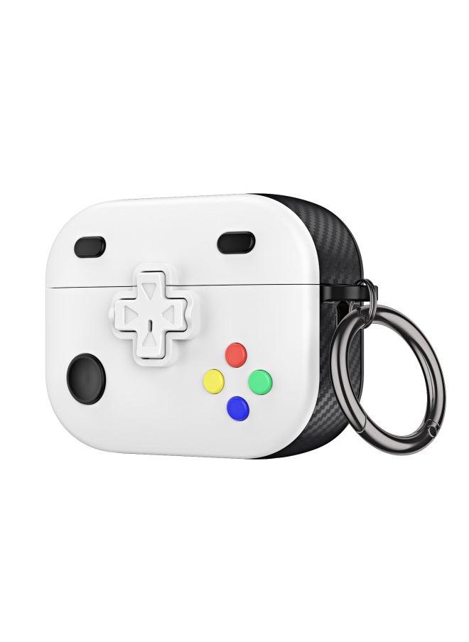 Generic - For AirPods Pro2 Bluetooth Headset Case Cartoon Game Airpods 3 Headset Case-Color:White-Model:Airpods 1/2 Generation [universal] - Image 1