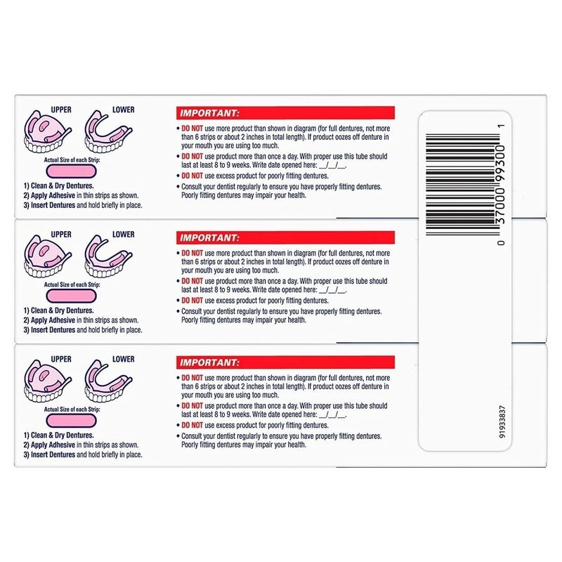 Fixodent Ultra Max Hold Dental Adhesive (2.2 oz. 3 pk.) - Image 2