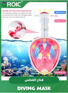 GROIC معدات الغطس للبالغين، قناع غطس كامل الوجه معدات غطس مع قناع غطس كامل الوجه مضاد للضباب وحامل كاميرا قابل للفصل مجموعة غطس للبالغين السباحة تحت الماء مجموعة غطس جاف للبالغين  - Image 3