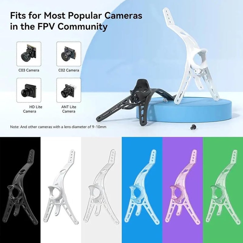 White Canopy Mount For C02 C03 Camera Meteor75 Meteor85 1 2S FPV Racing Lightweight Frame - Image 3