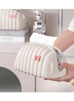 Generic Tissue Box Cover，Can Be Used In Cars, Bathrooms, Dressers, Dining Rooms, Bedrooms, Offices, Etc., Easy Access, Paper Towel Dispenser, White  - Image 3