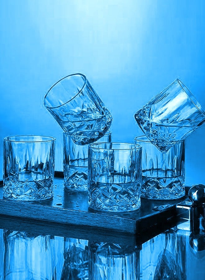 Glass Set, Set Of Six，Can Be Used For Drinking Water, Coffee, Tea, Juice, Milk,230ml - Image 1