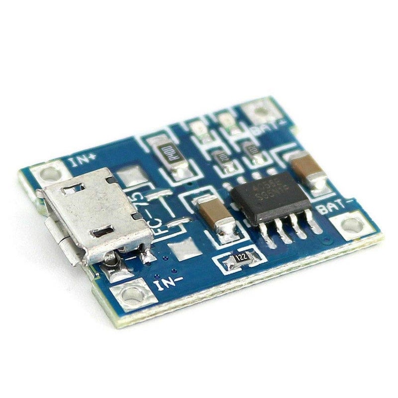 REES52 REES52 Micro USB 5V 1A 18650 TP4056 Lithium Battery Charger Module Charging Board with Protection Dual Functions 1A Liion Pack of 2 - Image 2