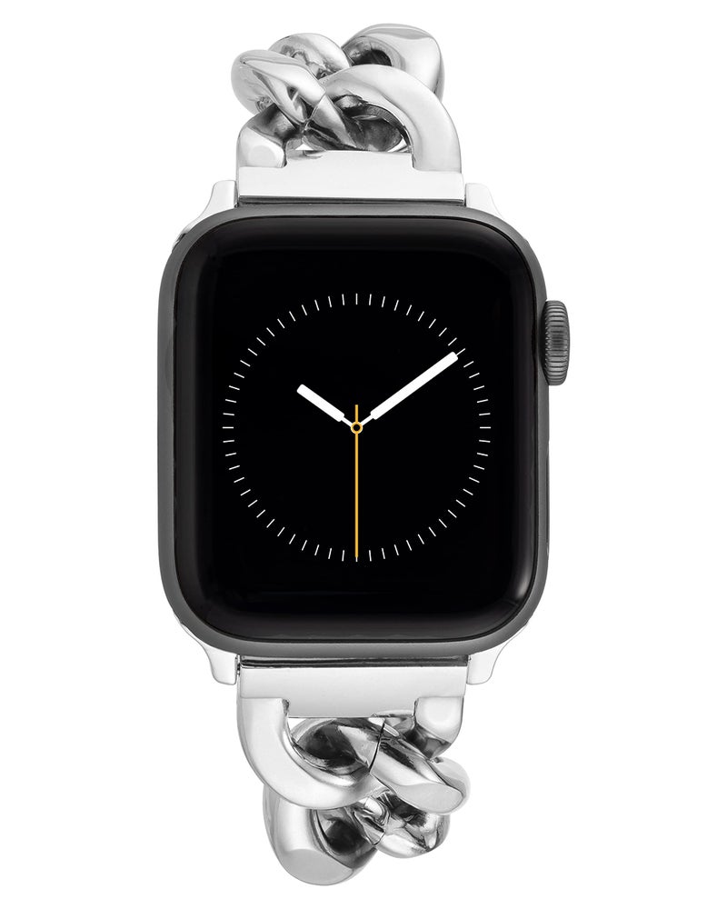 Anne Klein Fashion Chain Bracelet for Apple Watch Secure Adjustable Apple Watch Replacement Band Fits Most Wrists - Image 2