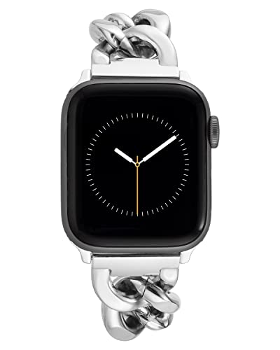 Anne Klein Fashion Chain Bracelet for Apple Watch Secure Adjustable Apple Watch Replacement Band Fits Most Wrists - Image 1