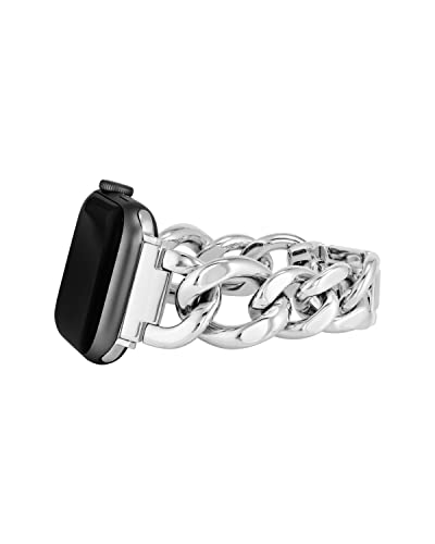 Anne Klein Fashion Chain Bracelet for Apple Watch Secure Adjustable Apple Watch Replacement Band Fits Most Wrists - Image 3