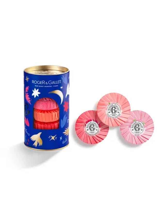 Roger & Gallet Rose + Fleur De Figuier + Gingembre Rouge Soap Gift Set - Image 2