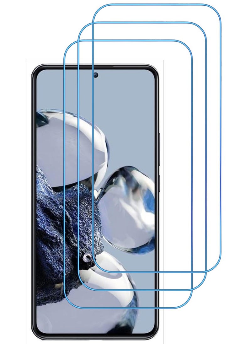ACLIX 3 Pieces Antistatic ESD Dustproof Premium Quality High Definition Clear Tempered Glass Screen Protector Designed For Xiaomi 12T Pro - Image 1