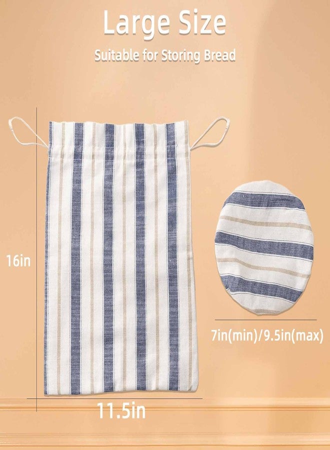 ZHYEEDAA Sourdough Bread Bags, Homemade Bread Bag with BPA-free Moisture-proof Lining, Multi-Use for Bread/Fruits/Nuts/Snacks Storage, Keep Bread Fresh Up to Days - Image 2