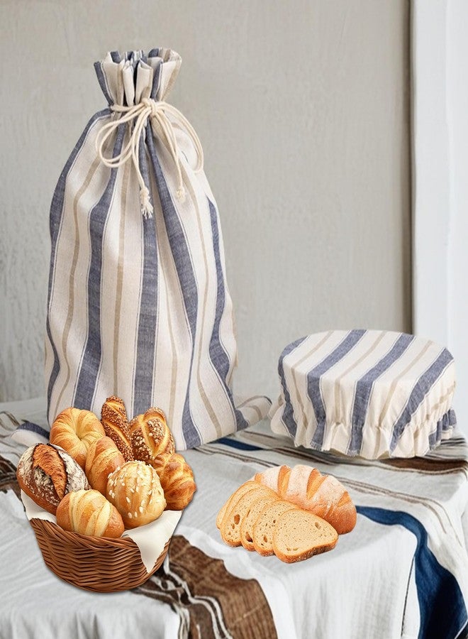 ZHYEEDAA Sourdough Bread Bags, Homemade Bread Bag with BPA-free Moisture-proof Lining, Multi-Use for Bread/Fruits/Nuts/Snacks Storage, Keep Bread Fresh Up to Days - Image 1