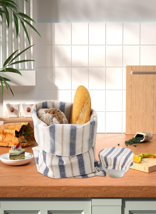 ZHYEEDAA Sourdough Bread Bags, Homemade Bread Bag with BPA-free Moisture-proof Lining, Multi-Use for Bread/Fruits/Nuts/Snacks Storage, Keep Bread Fresh Up to Days - Image 5