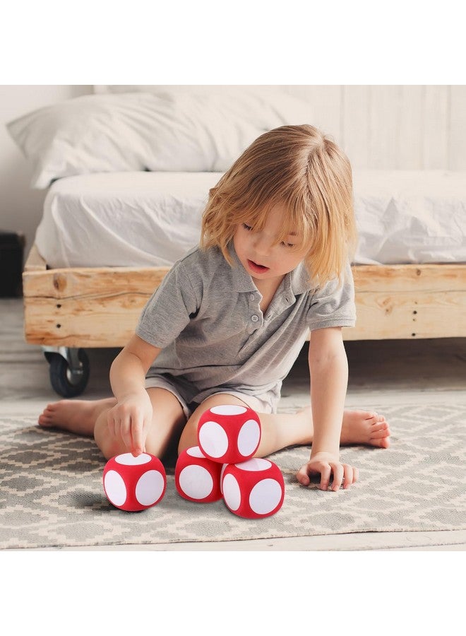 Alasum 4pcs Large Writable Foam Dice - 2.36 Inch Blank Red Dice for Classroom, Games, and DIY Activities - Reusable and Lightweight Teaching Supplies - Image 3