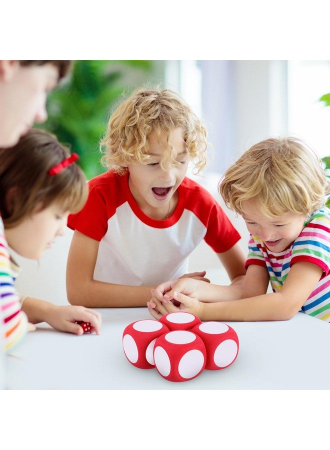 Alasum 4pcs Large Writable Foam Dice - 2.36 Inch Blank Red Dice for Classroom, Games, and DIY Activities - Reusable and Lightweight Teaching Supplies - Image 5