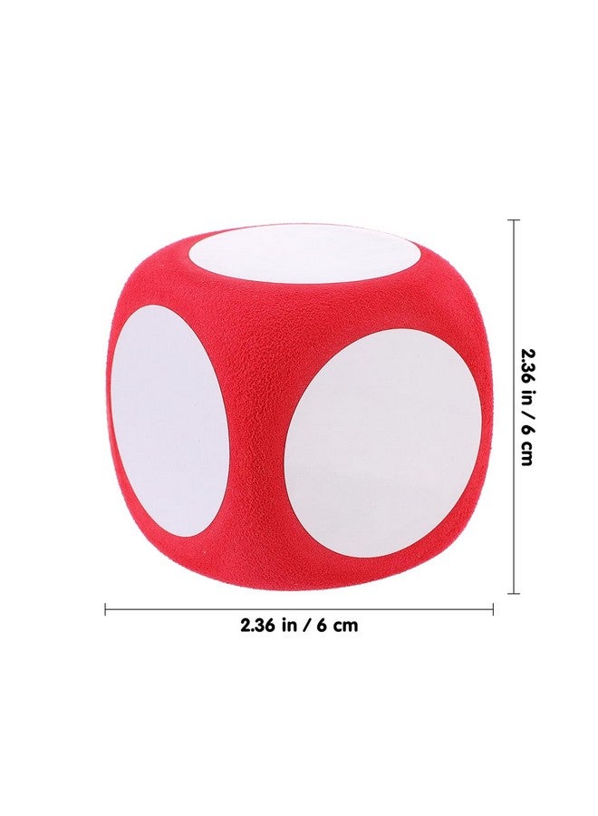 Alasum 4pcs Large Writable Foam Dice - 2.36 Inch Blank Red Dice for Classroom, Games, and DIY Activities - Reusable and Lightweight Teaching Supplies - Image 4