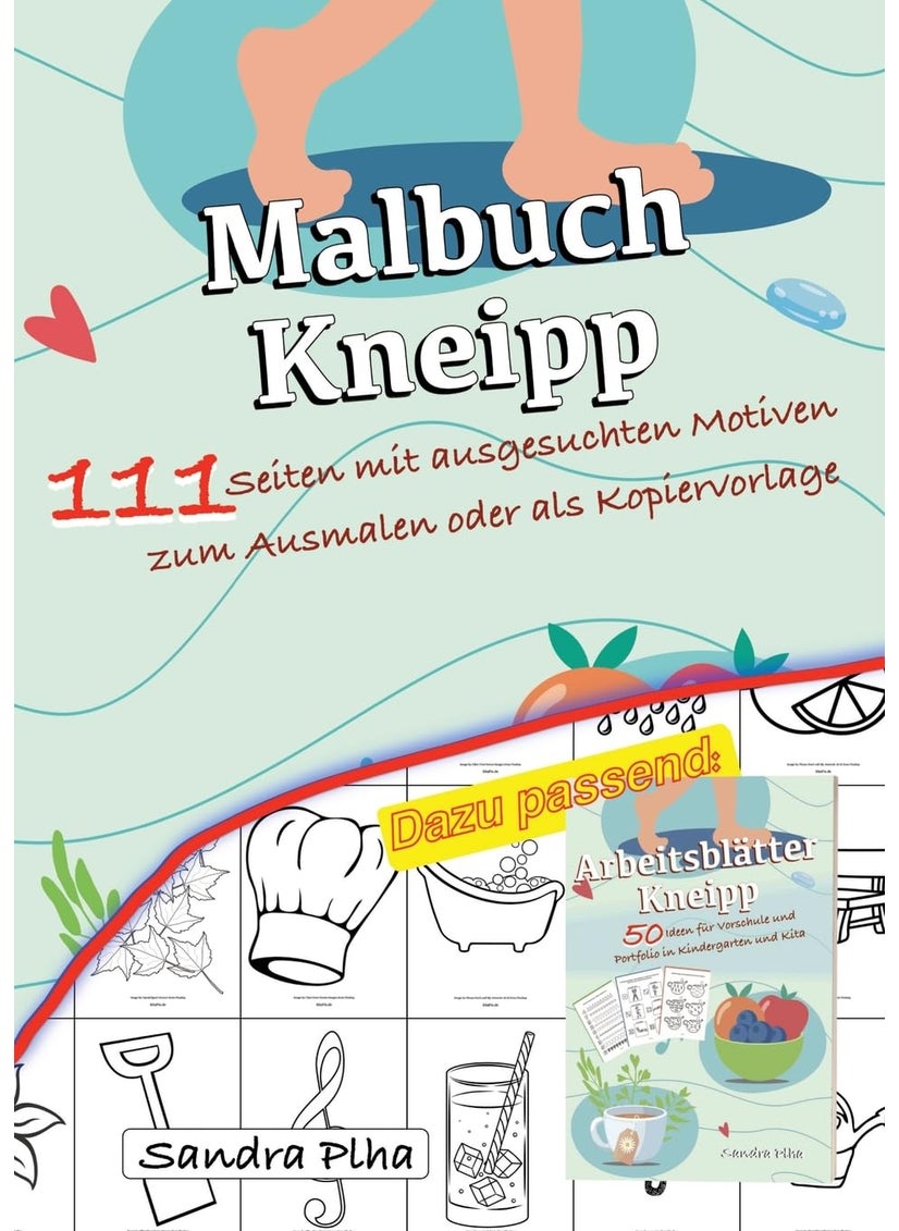 KitaFix Malbuch Kneipp: 111 Seiten mit ausgesuchten Motiven zum Ausmalen oder als Kopiervorlage 
