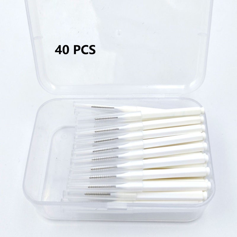 Interdental Brushes 0.4mm Medium Bristle Precise Cleaning Tooth Gap Cleaner - Reliable Quality Oral Care Tool for Adult Post-Meal & Bracket Oral Cleaning - Image 1