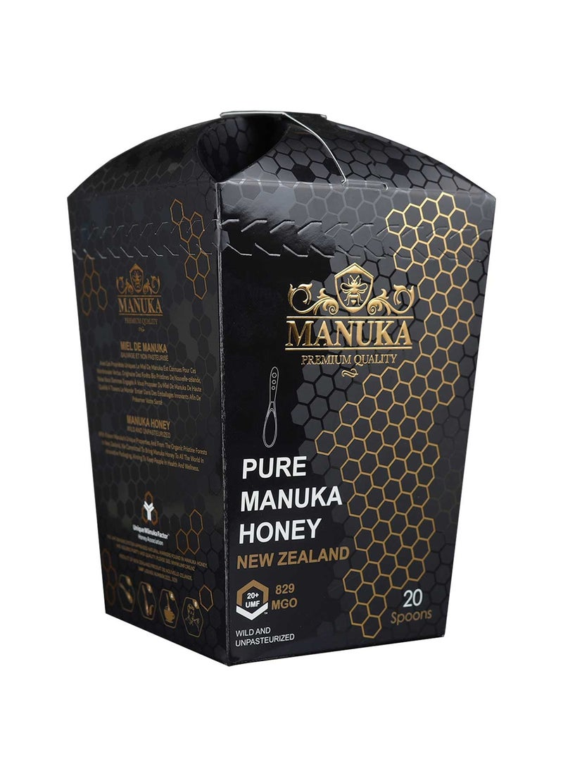 الملكي رويال ملاعق عسل المانوكا الطبيعية + 20 UMF 20 ملعقة - Image 3
