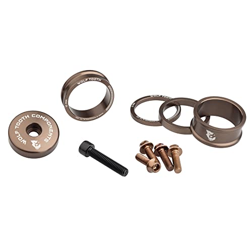 Wolf Tooth Anodized Espresso Color Kit Water Cage Bolts Stemcap 5mm Spacers 3mm 5mm 10mm 15mm - Image 1