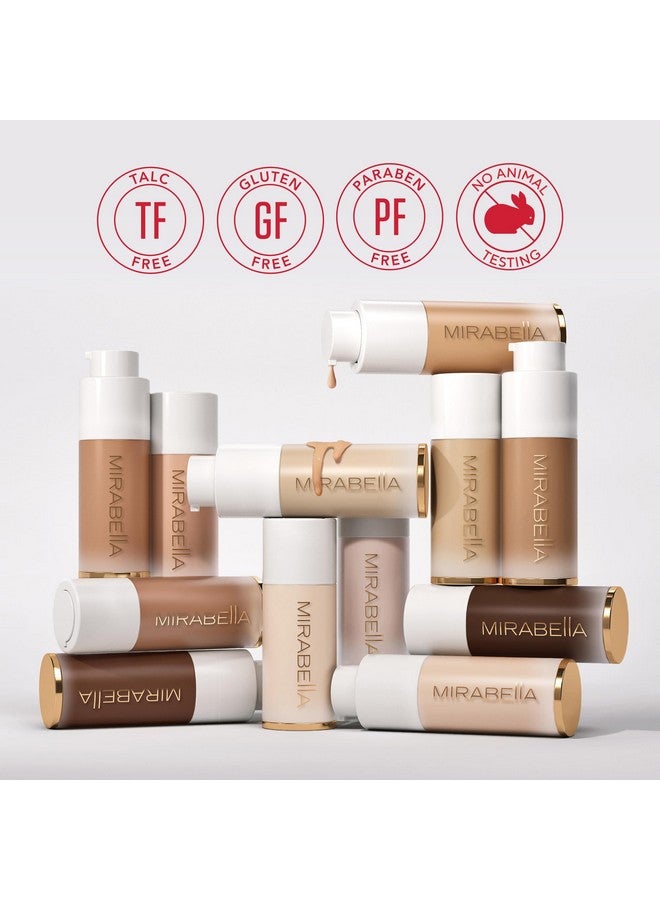 Mirabella Invincible For All Hd Full Coverage Foundation Makeup Liquid Foundation For Sensitive Skin And All Skin Types With Agedefying Benefits Hyaluronic Acid And Matrixyl 3000 Fair F70 - Image 5