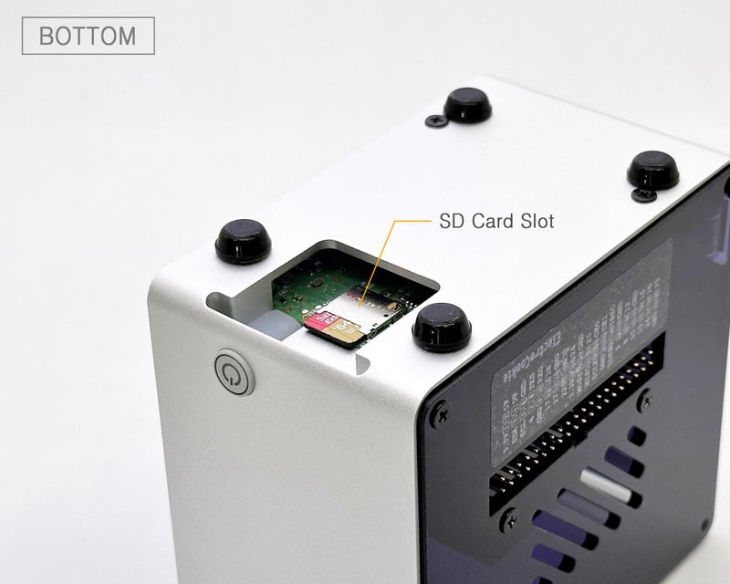 ElectroCookie Raspberry Pi 5 Case, Aluminum Mini Tower Case with Cooling Fan and Color Changing Ambient Light (Silver) - Image 5