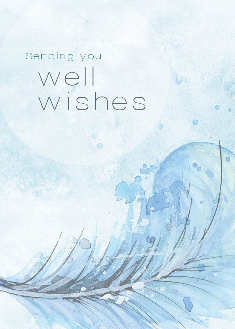 CEO Cards Get Well Soon Cards with Envelopes for Business & Family (Wisps of Feathers) Bulk 25 Pack of Thoughtfully Designed Recovery Cards with Envelopes (5x7 inch - A7) Office, Employees & Clients (GW1701) - Image 2