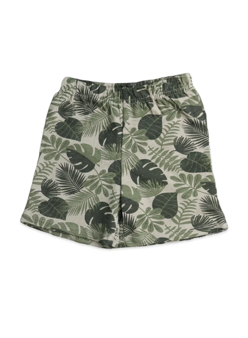 Luay Leave,Brown,Black,Blue,Gray 100%  Cotton Ultra soft fabric Baby Toddler Boys & Girls Shorts Cotton Linen Summer Loose Shorts Combo Pack Elastic Waist Solid Jogger Short Pants  | Best Price UAE