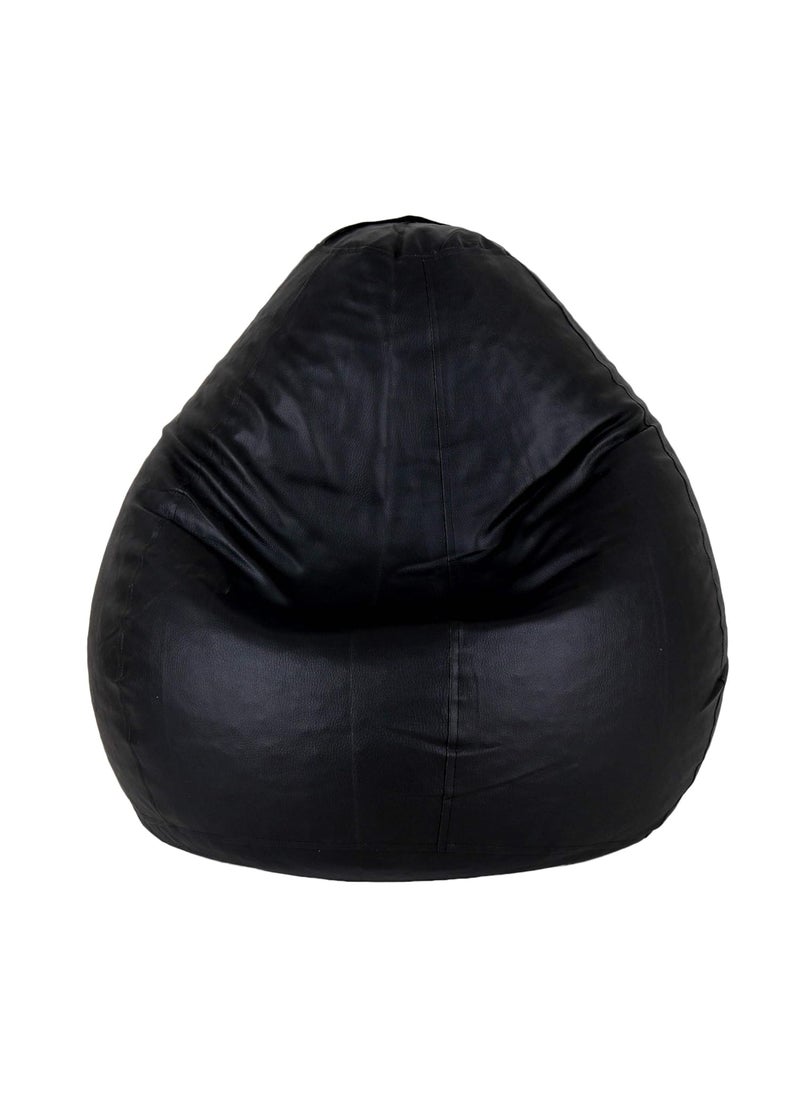 TRUE 2 F TRUE 2 F Large Teardrop Bean Bag Cover Foot Stool Only Without Beans Black L  - Image 2