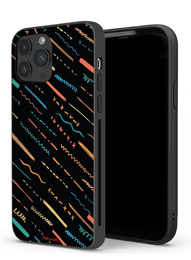 Tolwak Apple iPhone 13 Pro Max Protective Case X Lines Abstract Pattern - Image 1