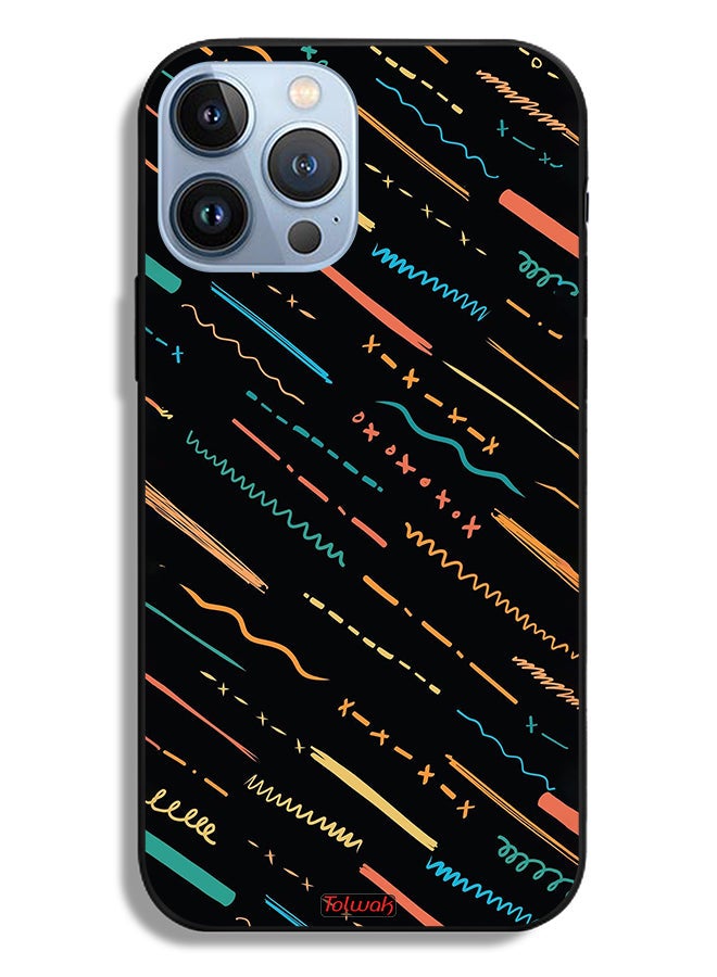Tolwak Apple iPhone 13 Pro Max Protective Case X Lines Abstract Pattern - Image 2