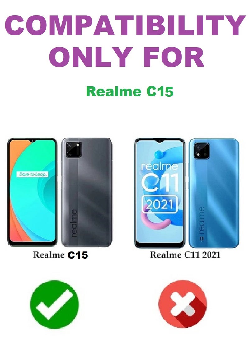 Super Tempered Glass Screen Protector 5D Designed For Realme C15 Full Glue Edge to Edge Full Screen Coverage And Bubble Free - Image 3